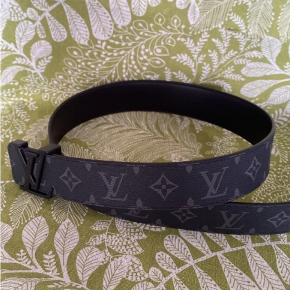 Louis Vuitton Black Monogram Men's Belt